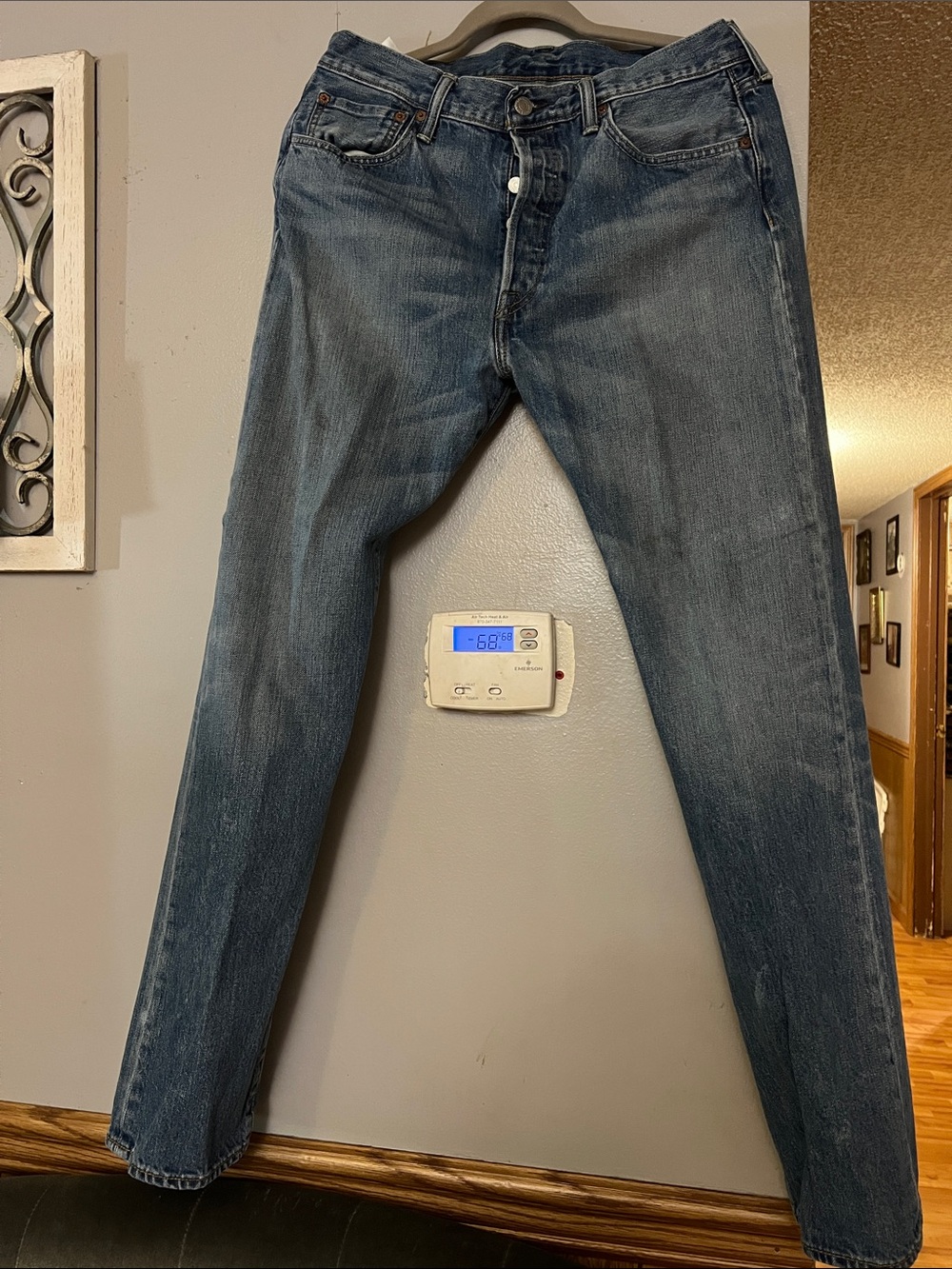 Levi's 501 Men's Straight Jeans — Faded Blue Wash